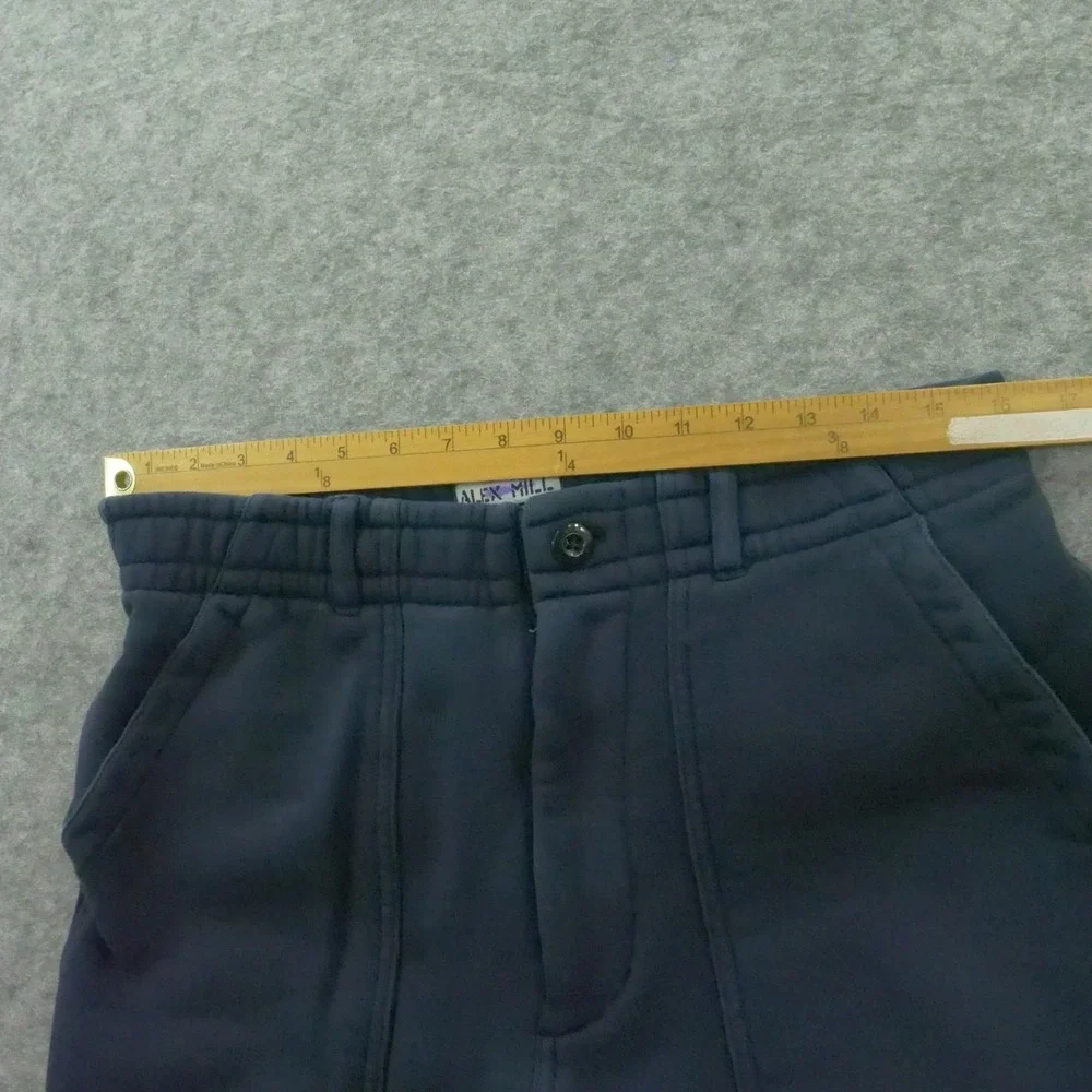 Alex Mill Sweatpants Mens Medium Blue Terry Cloth Jogger Elastic Waist Drawstrin